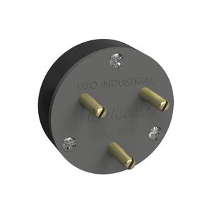 PINO FLECHA LUMIBRAS 3X32A NYLON FIBRA CINZA