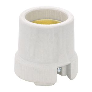 Soquete Rosca Lâmpada Porcelana Branco 4A 250V E27 1451FP Lorenzetti
