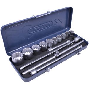 Jogo de Soquetes e Acessórios com 14 peças 3/4" Gedore