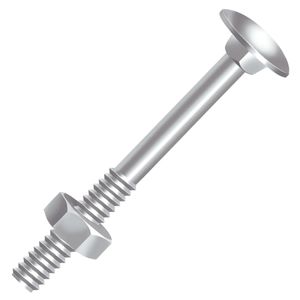 Parafuso Francês Porca Sextavada  5/16"X6.1/2" 100 Pçs Ciser