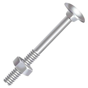 Parafuso Francês Porca Sext Zincado 5/16"X10" 100 Pçs Ciser