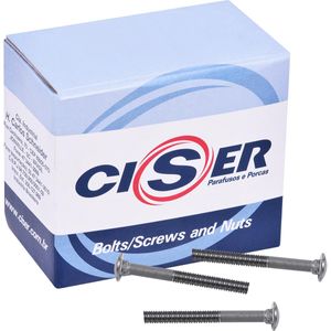 PARAFUSO FRANCÊS PORCA CISER 3/8"X3.1/2" ZINCADO