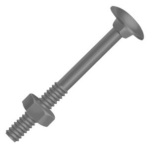 PARAFUSO FRANCÊS PORCA SEXTAVADA 3/8"X4.1/2" PLD 50 PÇS CISER