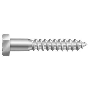 Parafuso Sextavado Soberba Zincado 1/4"x30mm 200 Peças Worker