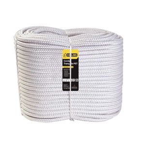 CORDA PET TRANÇADA 240m/ 8mm BRANCA COLLINS