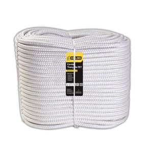 CORDA PET TRANÇADA 400m/3mm BRANCA COLLINS