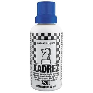 Corante Líquido Azul 12 Peças Xadrez Corante