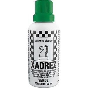 Corante Líquido Verde Xadrez Corante 12 Peças