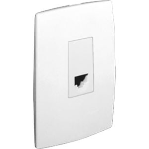 TOMADA TELEFONE RJ11 PIAL 2 FIOS BRANCA PIAL PLUS
