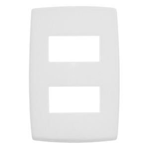 Placa 2 Posto Horizontal 4x2 Branca Pial Plus Pial
