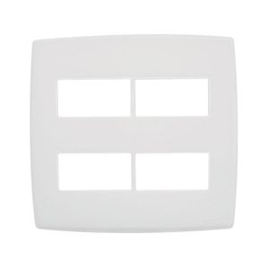 Placa 4x4 2+2p Separado Branco Pialplus