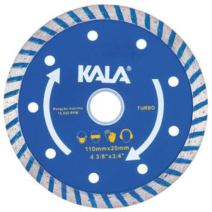 Disco Diamantado Turbo 4.3/8"x20mm 15000rpm Kala