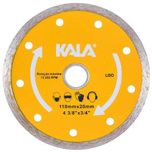 Disco Diamantado Liso 4.3/8"x20mm 15000rpm Kala