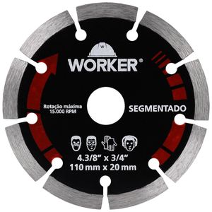 Disco Diamantado Segmentado da Worker