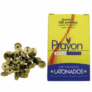 Tacha Ferro Latonado 9x16 Prayon 100 Pçs