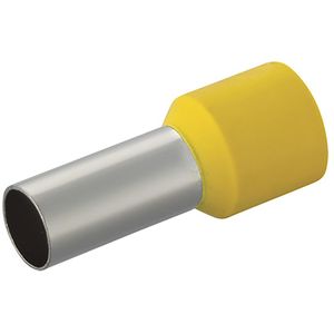 Terminal Pré-Isolado Pino Tubular 25mm² Amarelo 100 Peças Da Liege