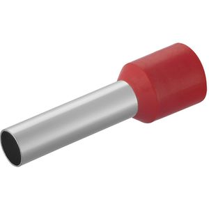 Terminal Pré-Isolado Pino Tubular 10mm² Vermelho 100 Peças Liege