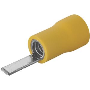 Terminal Pré-Isolado Pino Plano 4-6 Amarelo 100 Peças Liege