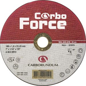 DISCO CORTE ACO 9" CARBORUNDUM 230X3,0X22,23 CARBO