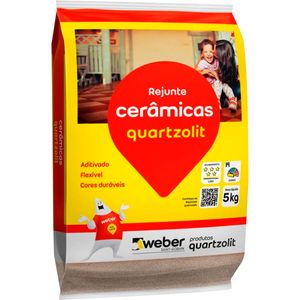 Rejunte Cerâmicas Cinza Outono 5Kg Quartzolit