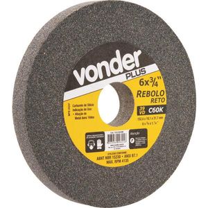 REBOLO RETO 6 X 3/4 39CVD GRAO 60 VERDE VONDER PLUS