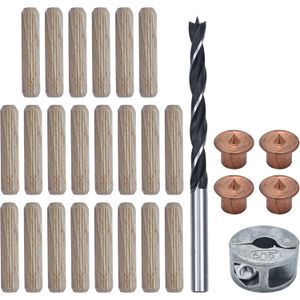 Conjunto para cavilhar de 8mm - Wolfcraft - 291700