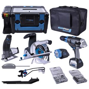 Kit de Ferramentas Multifunções a Bateria 8 em 1 18V Maksiwa