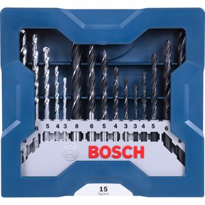 Jogo de Brocas Mini X-Line com 15 Peças 3-8mm Bosch
