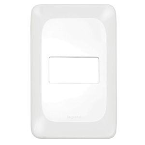 Placa Com Suporte 4x2 1 Posto Branca Pial Pop