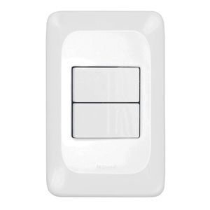 Conjunto Montado Interruptor 4x2 2TS - 10A Pial Pop