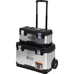 Caixa de Ferramenta Modular Plástica e Metal 2 em 1 Tactix