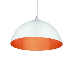 Pendente Brooklyn em Alumínio Branco e Cobre 1XE27 60W Biv Taschibra