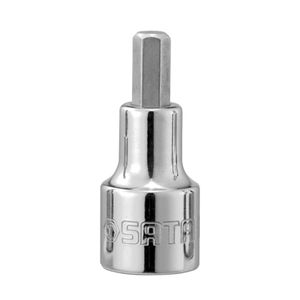 Soquete com Bit Hexagonal em Aço 1/2" 1/5"Sata