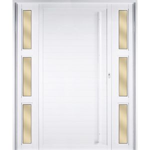 Porta Lambri em Alumínio 2 Bandeira BR Esquerda 210X171cm Metalflex