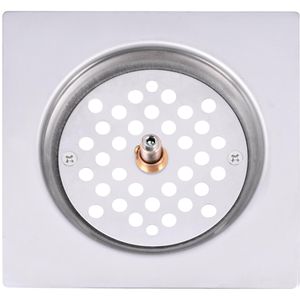 Ralo Click Quadrado em Aço Inox 9,5x9,5cm Liege