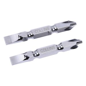 Bits Ph2 1/4" Ponta Dupla Fenda e Phillips 6mmx50mm Collins