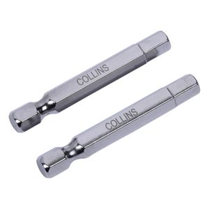 Ponta Bits Allen 1/4" 6mmx50mm 2 Peças Collins