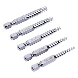 Jogo de Bits 1/4" Torx 50mm 5 Peças Collins