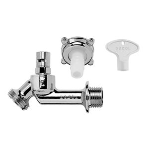 Torneira Acionador Registro Com Bico 1/2" e 3/4" Cromada Docol