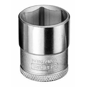 Soquete Sextavado em Aço Cromo Vanádio 8mm Gedore