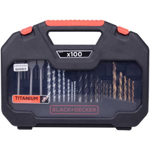 Kit Para Parafusar E Furar A7187-xj Black&Decker - 100 Peças