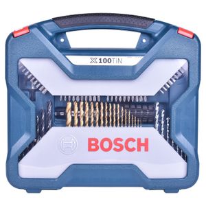 Jogo de Brocas e Bits Titanium X-Line com 100 Peças Bosch