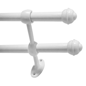 Varão de Cortina Duplo Branco 28/19mmx2m Kala