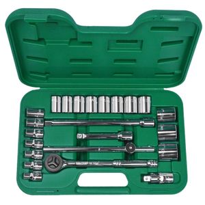 Jogo Soquete Sextavado Enc 1/2" 10 a 32mm 23pçs Belzer