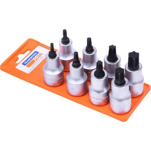 Jogo de Soquetes 1/2" Ponta Trafix - 8 peças Tramontina 44844508