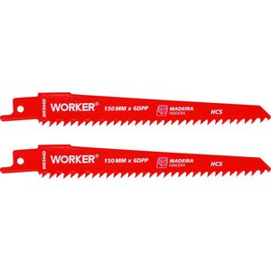 Lâmina para Serra Sabre HCS 1/2” 150mm 6 Dentes Worker