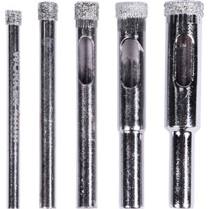 Kit de Serras Copo Diamantada para Vidro 5 Peças 4mm-10mm Worker