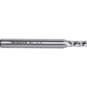 Fresa de Topo Reto Aço Rápido 4mm Haste 6mm Worker