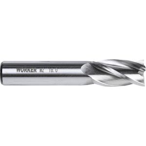 Fresa de Topo Reto Aço Rápido 18mm Haste 16mm Worker