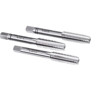 Jogo Macho Manual Din351 UNC 3/8"X16" 3 Peças Worker
